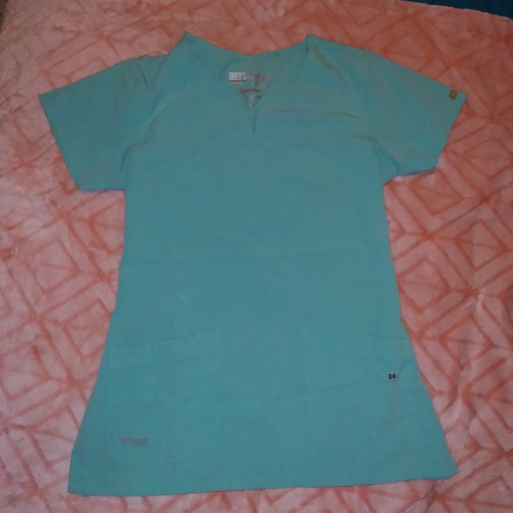 Size M Aqua Grey's Anatomy Scrub Top